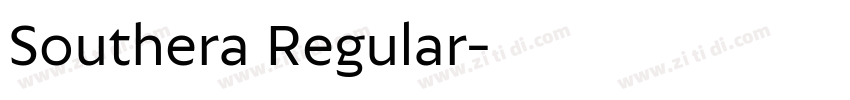 Southera Regular字体转换